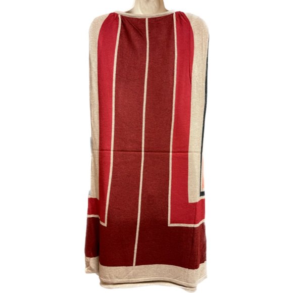 NWT VERTIGO CLAUDIA CAPE SWEATERDRESS MIDI DRESS M MEDIUM $230 - Picture 6 of 6